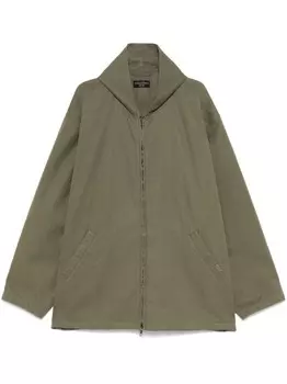 Куртка на молнии с капюшоном Balenciaga, зеленый