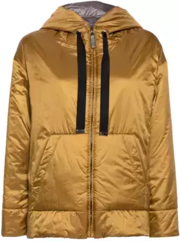 Куртка на молнии с капюшоном MAX MARA, желтый