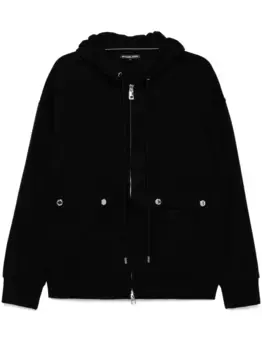 Куртка на молнии с капюшоном MICHAEL KORS, черный