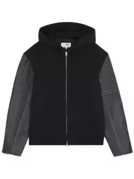Куртка на молнии с капюшоном MM6 Maison Margiela, черный