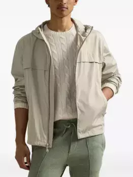 Куртка на молнии с капюшоном POLO RALPH LAUREN, нейтральный