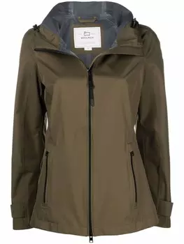 Куртка на молнии с капюшоном Woolrich, зеленый