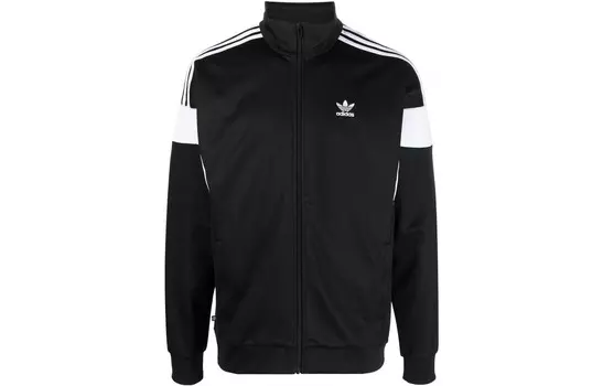 Куртка на молнии с логотипом Adidas Adidas Originals, черный