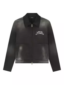 Куртка на молнии с логотипом AMIRI, черный