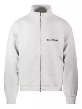 Куртка на молнии с логотипом BALENCIAGA, белый