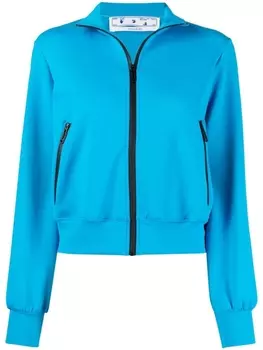 Куртка на молнии с логотипом Off-White, синий