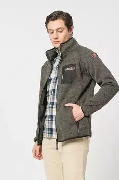 Куртка на молнии с логотипом Title Geo Norway, хаки