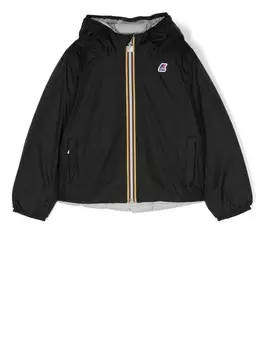 Куртка на молнии с нашивкой-логотипом K Way Kids, черный