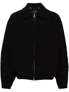 Куртка на молнии с отложным воротником SONGZIO, черный