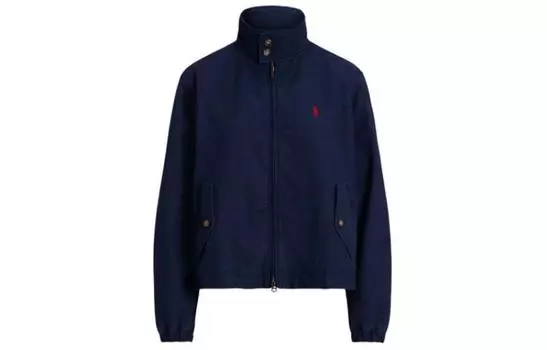 Куртка на молнии с высоким воротом Polo Ralph Lauren, темно-синий