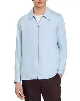 Куртка на молнии Sandro, синий