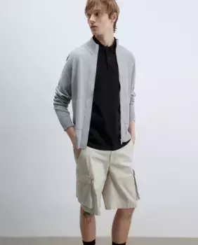 Куртка на молнии Sfera, светло-серый