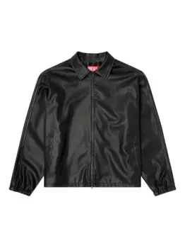 Куртка на молнии со вставками DIESEL, черный