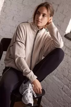 Куртка на молнии спереди Mint Velvet, бежевый