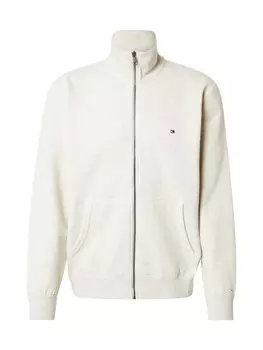 Куртка на молнии TOMMY HILFIGER Zip-Up Hoodie ESSENTIAL, цвет mottled white