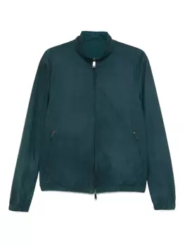 Куртка на молнии Zegna, зеленый