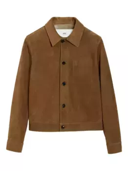 Куртка на пуговицах AMI Paris, коричневый