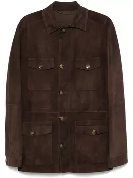 Куртка на пуговицах Canali, коричневый