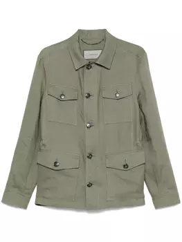 Куртка на пуговицах Canali, зеленый