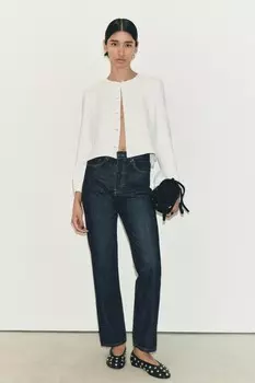 Куртка на пуговицах коллекции ZW ZARA, экрю