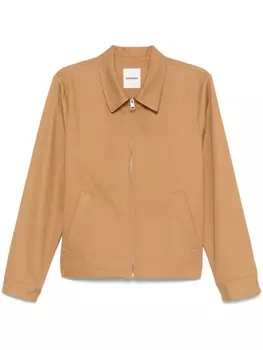 Куртка на пуговицах SANDRO, коричневый