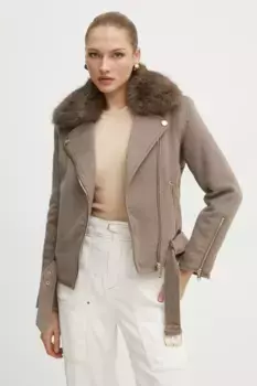 Куртка NANCY из смесовой шерсти Guess, бежевый