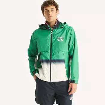 Куртка Nautica Mens Competition Sustainably Crafted Colorblock, цвет parrot green