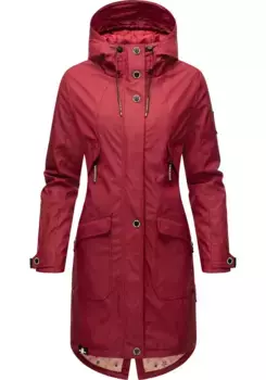 Куртка Navahoo для отдыха "Schtchen", с капюшоном, современный плащ с капюшоном, красный
