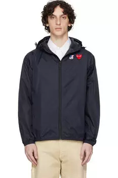 Куртка Navy K-Way Edition на молнии COMME des GARONS PLAY