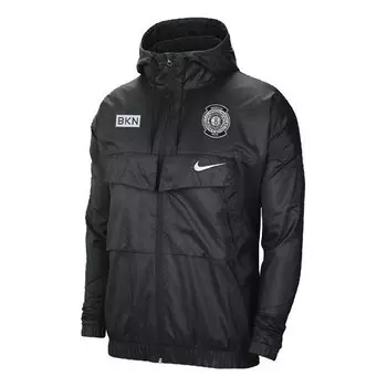 Куртка nba courtside brooklyn nets jacket black Nike, черный
