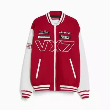 Куртка нейлоновая Bershka Nylon-Effect Racing, красный