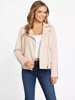 Куртка Nell из искусственной замши Guess Factory, цвет Vapor Rose