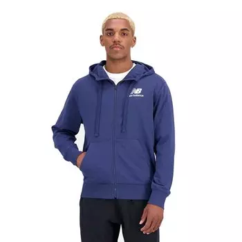 Куртка New Balance Essentials Stacked Logo French Terry, синий