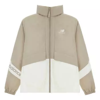 Куртка New Balance Lifestyle Jacket 'Beige White', бежевый