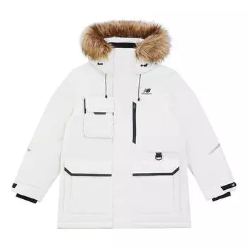 Куртка New Balance Logo Down Jacket 'White', белый