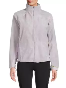 Куртка New Balance на молнии с принтом, серый