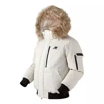 Куртка New Balance Patrol Down Jacket 'White Black', белый