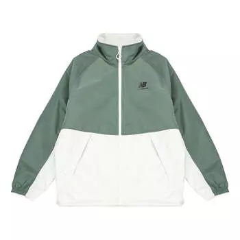 Куртка New Balance Sports Warm Reversible Jacket 'White Green', белый