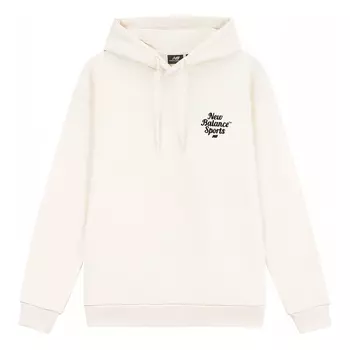 Куртка New Balance Sportswear Hoodie 'Cream White Black', белый