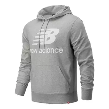 Куртка New Balance Stacked Logo Hoodie 'Grey'