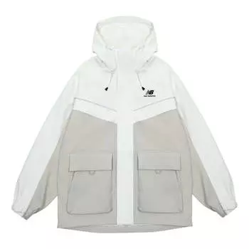 Куртка New Balance Windproof Jacket 'White Grey', белый