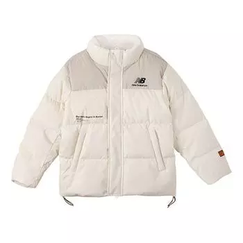 Куртка New Balance Winter Windproof Outdoor Down Jacket 'White Black', белый