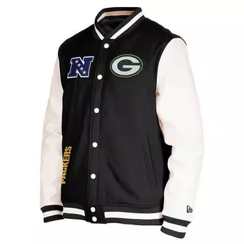 Куртка NFL GREEN BAY PACKERS SIDELINE VARSITY JACKET New Era, цвет Schwarz