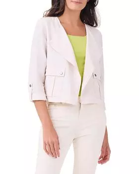 Куртка NIC+ZOE Rumba Linen Moto Jacket, цвет Canvas