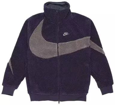 Куртка Nike Big Swoosh Reversible Boa Jacket (Asia Sizing) 'Cave Purple', фиолетовый