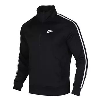 Куртка Nike Casual Half Zipper Stand Collar Sports, черный