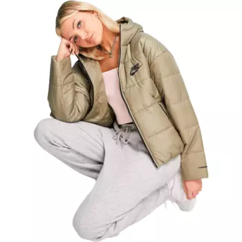 Куртка Nike Classic Padded Jacket With Hood In Matte Olive, хаки