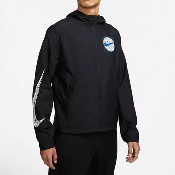 Куртка Nike Essential Wild Run Casual Hooded, черный