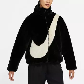 Куртка Nike Faux Fur, черный/серый