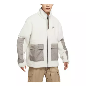 Куртка Nike fleece zipped hooded jacket 'White' DV8183-072, белый